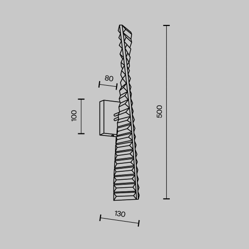 Настенный светильник Modestyle MS.88910.01 CR изображение в интернет-магазине Cramer Light фото 3