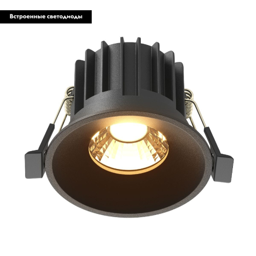 Встраиваемый светильник Maytoni Round DL058-12W2.7K-B изображение в интернет-магазине Cramer Light фото 2