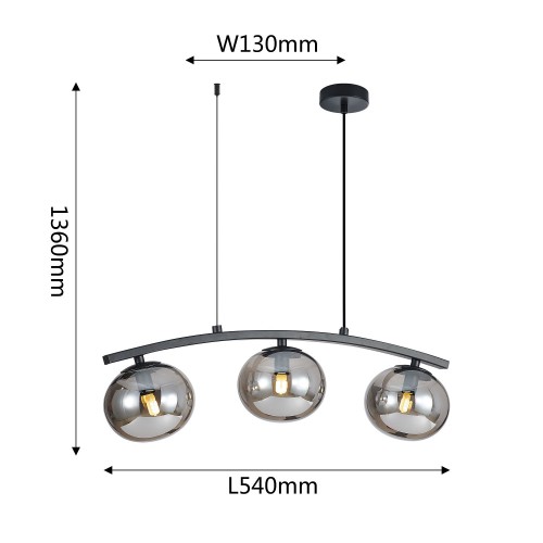 Подвесная люстра Favourite Arcata 4054-3P изображение в интернет-магазине Cramer Light фото 3