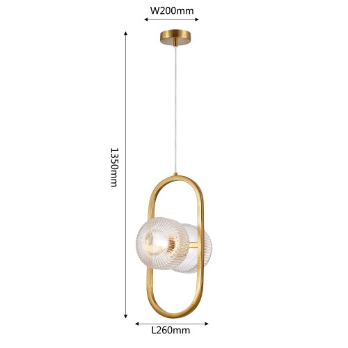 Подвесной светильник Favourite Malinconia 4051-2P изображение в интернет-магазине Cramer Light фото 2