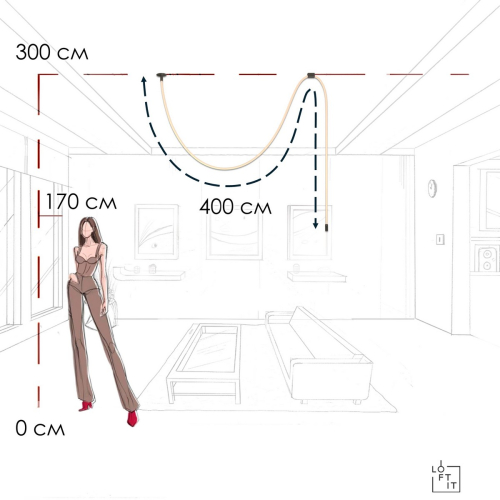 Потолочный светильник Loft IT Thread 10388A Black изображение в интернет-магазине Cramer Light фото 6