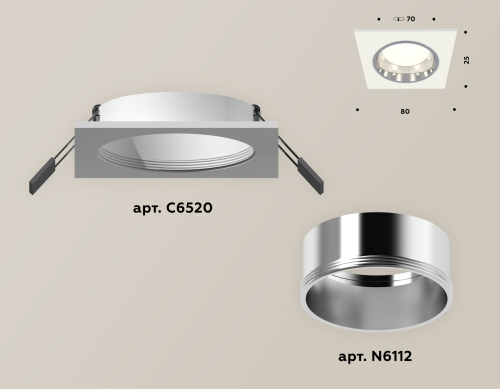 Встраиваемый светильник Ambrella Light Techno XC6520003 (C6520, N6112) изображение в интернет-магазине Cramer Light фото 2