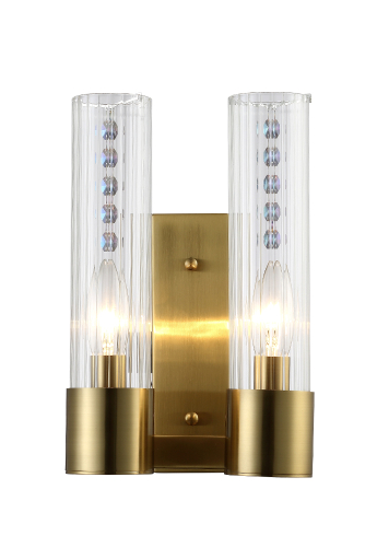 Бра Crystal Lux OTONO AP2 BRASS/TRANSPARENTE дополнительное фото фото 2
