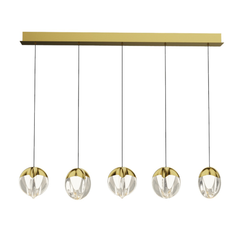 Подвесной светильник Delight Collection MD24001033-5B gold/clear изображение в интернет-магазине Cramer Light