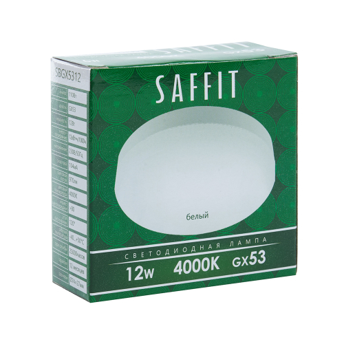 Лампа светодиодная Saffit SBGX5312 GX53 12W 4000K 55189 изображение в интернет-магазине Cramer Light фото 2