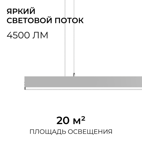 Линейный подвесной светильник Apeyron Levia 30-40 изображение в интернет-магазине Cramer Light фото 3