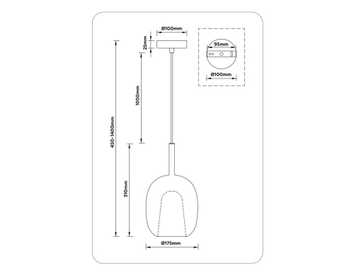 Подвесной светильник Ambrella Light High Light Modern LH11125 изображение в интернет-магазине Cramer Light фото 6