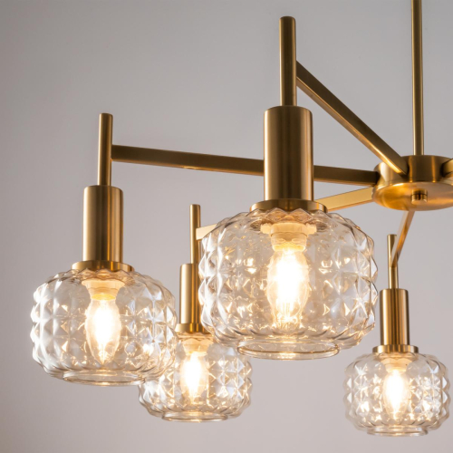 Люстра на штанге Freya Fero FR5366CL-07BS изображение в интернет-магазине Cramer Light фото 8