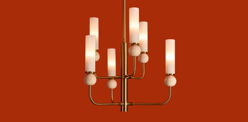 Люстра на штанге Freya Sunspot FR5482CL-06BS1 изображение в интернет-магазине Cramer Light фото 3