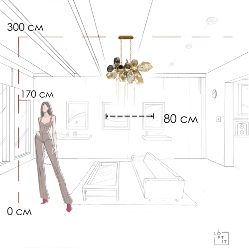 Подвесная люстра Loft IT Britannica 10401/800L изображение в интернет-магазине Cramer Light фото 10