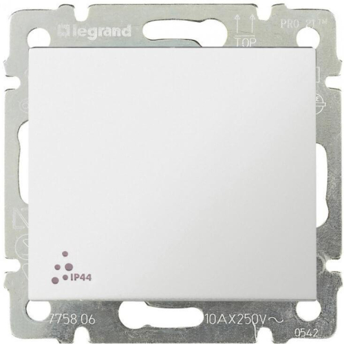 Переключатель одноклавишный Legrand Valena 10A 250V IP44 белый 774206 дополнительное фото