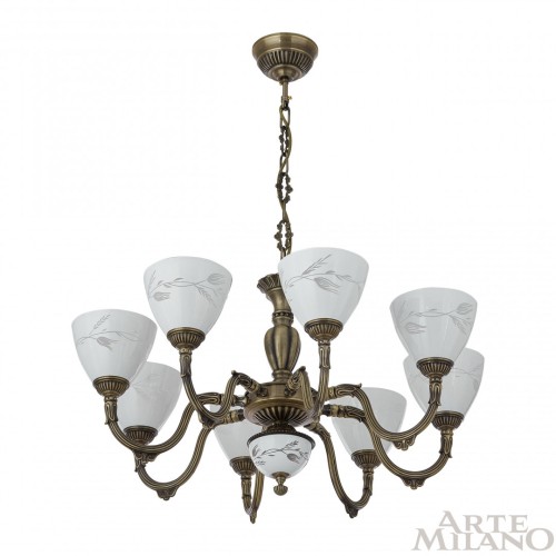 Подвесная люстра Arte Milano 347837/8 AB изображение в интернет-магазине Cramer Light фото 4