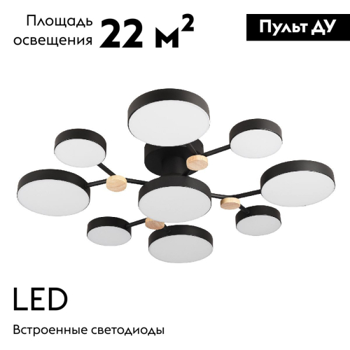 Потолочная люстра LED4U L3201-780 BK изображение в интернет-магазине Cramer Light фото 2
