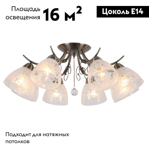 Потолочная люстра Omnilux Casagliana OML-53807-08 изображение в интернет-магазине Cramer Light фото 2