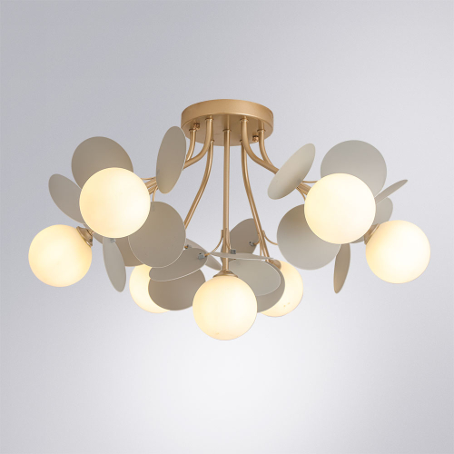 Потолочная люстра Arte Lamp Peacock A1369PL-7GY изображение в интернет-магазине Cramer Light фото 4