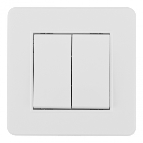 Выключатель двухклавишный Arte Milano SET16-1-30-2 white дополнительное фото фото 2