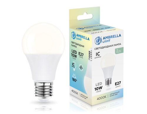 Светодиодная лампа Ambrella Light Bulbing E27 10W 4000K 601004 изображение в интернет-магазине Cramer Light фото 3
