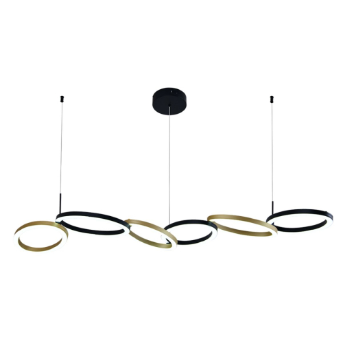 Подвесной светильник Indigo Anello 14034/C/6P Black изображение в интернет-магазине Cramer Light фото 3