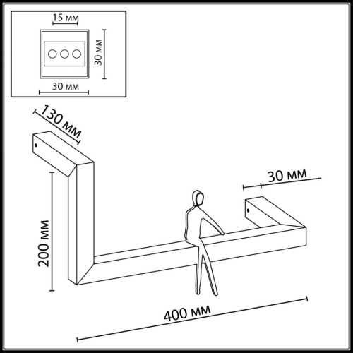 Настенный светильник Odeon Light Hightech Grafic 7153/10WL изображение в интернет-магазине Cramer Light фото 2