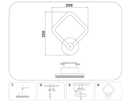 Настенный светильник Ambrella Light Acrylica Original FA3871 изображение в интернет-магазине Cramer Light фото 10
