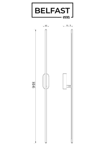 Настенный светильник Belfast Skipton 85001-1W-L BL изображение в интернет-магазине Cramer Light фото 9