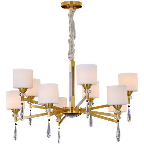 Подвесная люстра Illumico IL5182-10PLS-29 BRASS KELTIC изображение в интернет-магазине Cramer Light фото 2