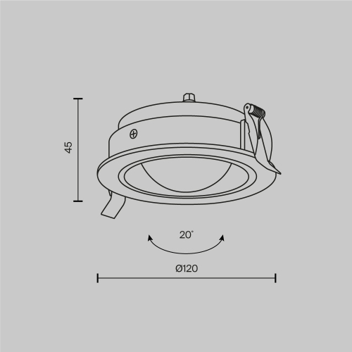 Встраиваемый светильник Maytoni Lens DL105-12W4K-W изображение в интернет-магазине Cramer Light фото 9