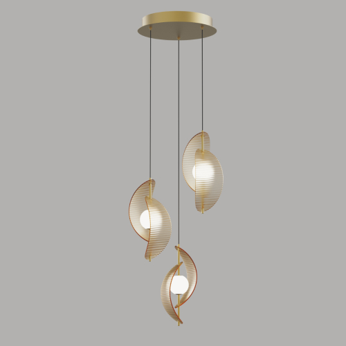 Подвесной светильник Delight Collection MD24030035-3A brass/amber изображение в интернет-магазине Cramer Light фото 2