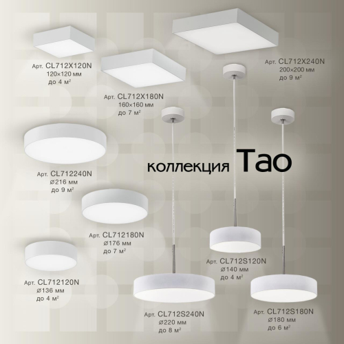 Накладной светодиодный светильник Citilux Тао CL712240N изображение в интернет-магазине Cramer Light фото 5