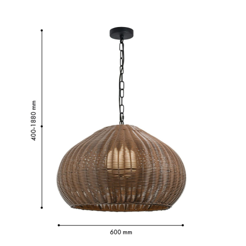 Подвесной светильник Favourite Wicker 4884-1P изображение в интернет-магазине Cramer Light фото 3