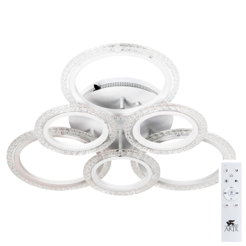 Потолочная светодиодная люстра Arte Lamp Camelia A2533PL-60WH изображение в интернет-магазине Cramer Light фото 5