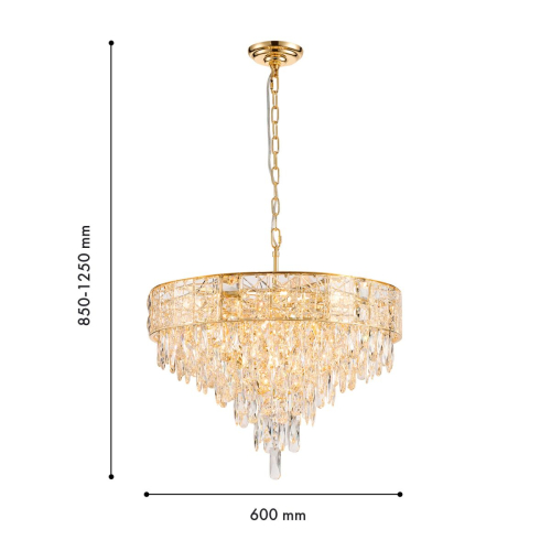 Подвесная люстра Favourite Elysium 4720-12P изображение в интернет-магазине Cramer Light фото 3