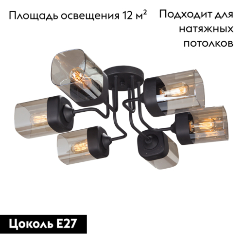Потолочная люстра Vitaluce V4888-1/6PL изображение в интернет-магазине Cramer Light фото 2