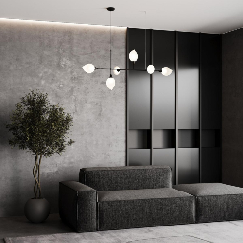 Подвесная люстра Eurosvet Sinki 30188/6 черный a065720 изображение в интернет-магазине Cramer Light фото 3