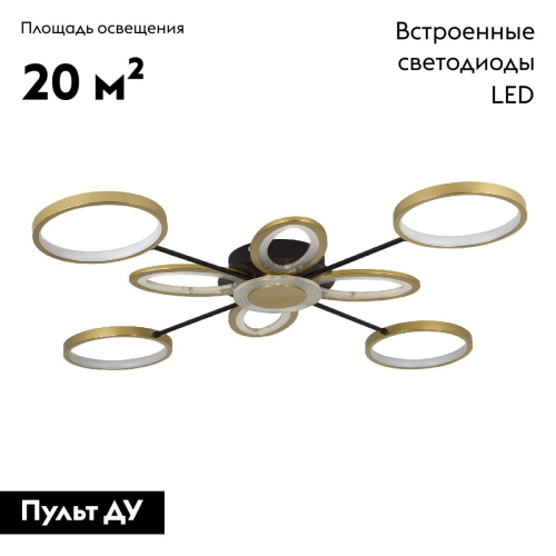 Потолочная люстра LED4U L3105-8 изображение в интернет-магазине Cramer Light фото 2