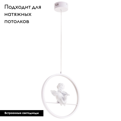 Подвесной светодиодный светильник Arte Lamp Paradise A6065SP-1WH изображение в интернет-магазине Cramer Light фото 2