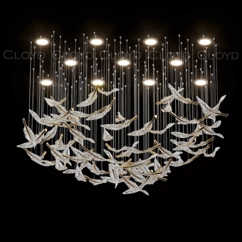 Каскадная люстра Cloyd Aeria 1686 60004 изображение в интернет-магазине Cramer Light фото 2