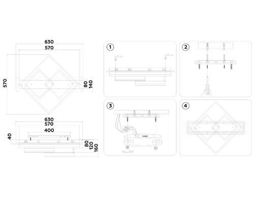 Потолочная люстра Ambrella Light Acrylica Disk FA8531 изображение в интернет-магазине Cramer Light фото 9