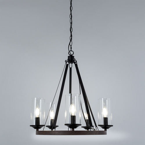 Подвесная люстра Arte Lamp Dalim A7014SP-5BK изображение в интернет-магазине Cramer Light фото 2
