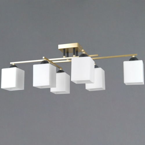 Потолочная люстра Illumico IL0617-6CSQ-25 GD NAPLES изображение в интернет-магазине Cramer Light фото 2