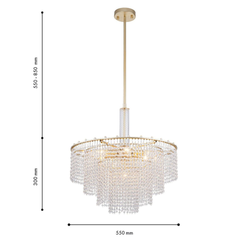 Люстра на штанге Favourite Fringe 4762-7P изображение в интернет-магазине Cramer Light фото 2