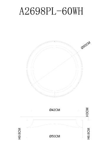 Потолочный светильник Arte Lamp Sualocin A2698PL-60WH изображение в интернет-магазине Cramer Light фото 2