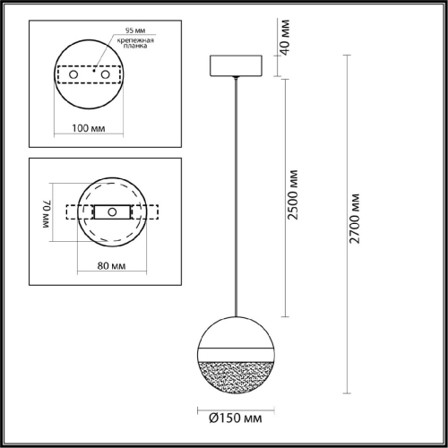 Подвесной светильник Odeon Light Roni 5037/12L изображение в интернет-магазине Cramer Light фото 4