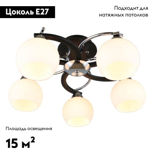 Потолочная люстра Omnilux Caldiero OML-25407-05 изображение в интернет-магазине Cramer Light фото 2