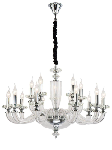 Подвесная люстра Lucia Tucci Ashanti 1255.15 clear изображение в интернет-магазине Cramer Light