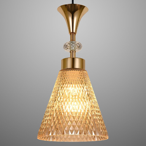 Подвесная люстра Reluce 02005-0.9-05  AMBER изображение в интернет-магазине Cramer Light фото 2