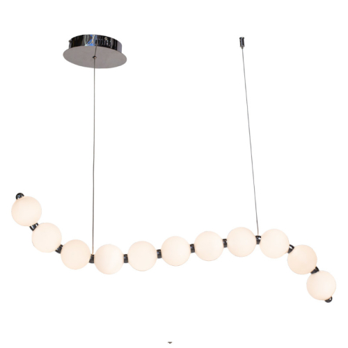 Подвесной светильник AM Group Pearl L1200 CH изображение в интернет-магазине Cramer Light