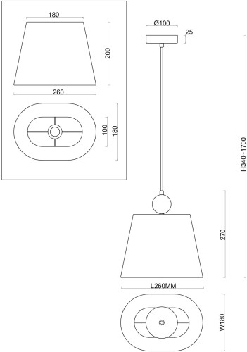 Подвесной светильник Freya Soho FR2028PL-01N изображение в интернет-магазине Cramer Light фото 3