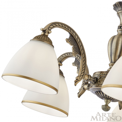 Подвесная люстра Arte Milano 340837/5 AB изображение в интернет-магазине Cramer Light фото 7