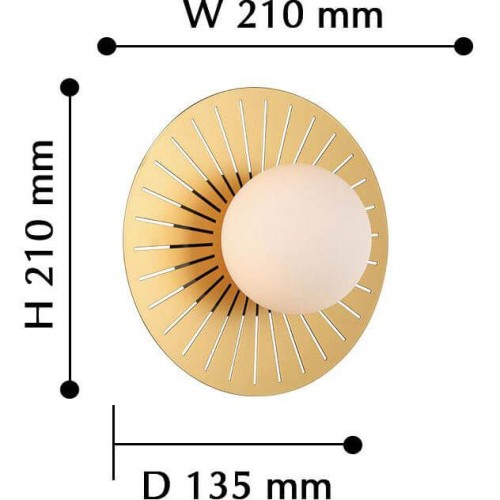 Настенный светильник Favourite Sonnenblume 2356-1W изображение в интернет-магазине Cramer Light фото 3